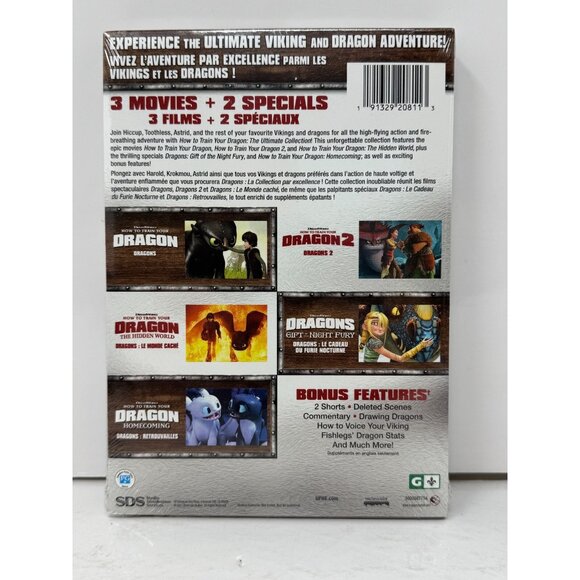 How to Train Your Dragon Ultimate Collection (DVD) Kids Brand New and Sealed!!! - Picture 3 of 3